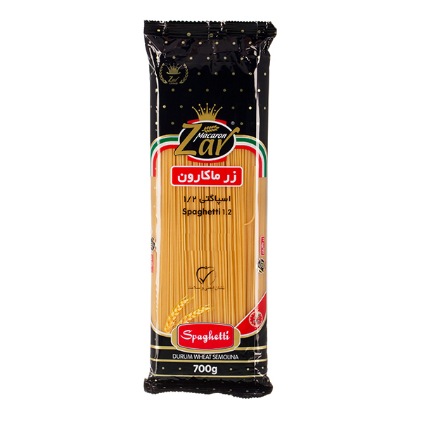 ماکارونی رشته ای زرماکارون 1.2 مقدار 700 گرم