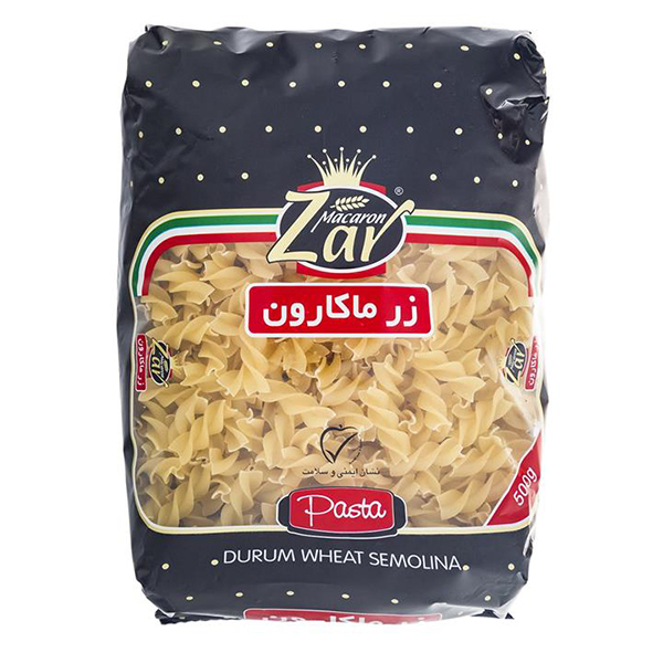 ماکارونی فرمی فسیلی زر ماکارون مقدار 500 گرم